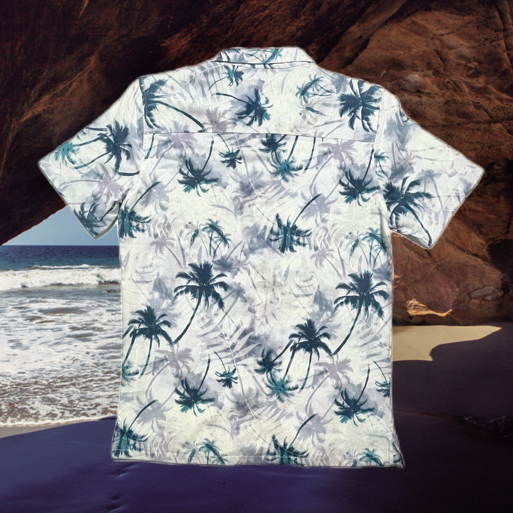 12-Camisa Palmeras verdes