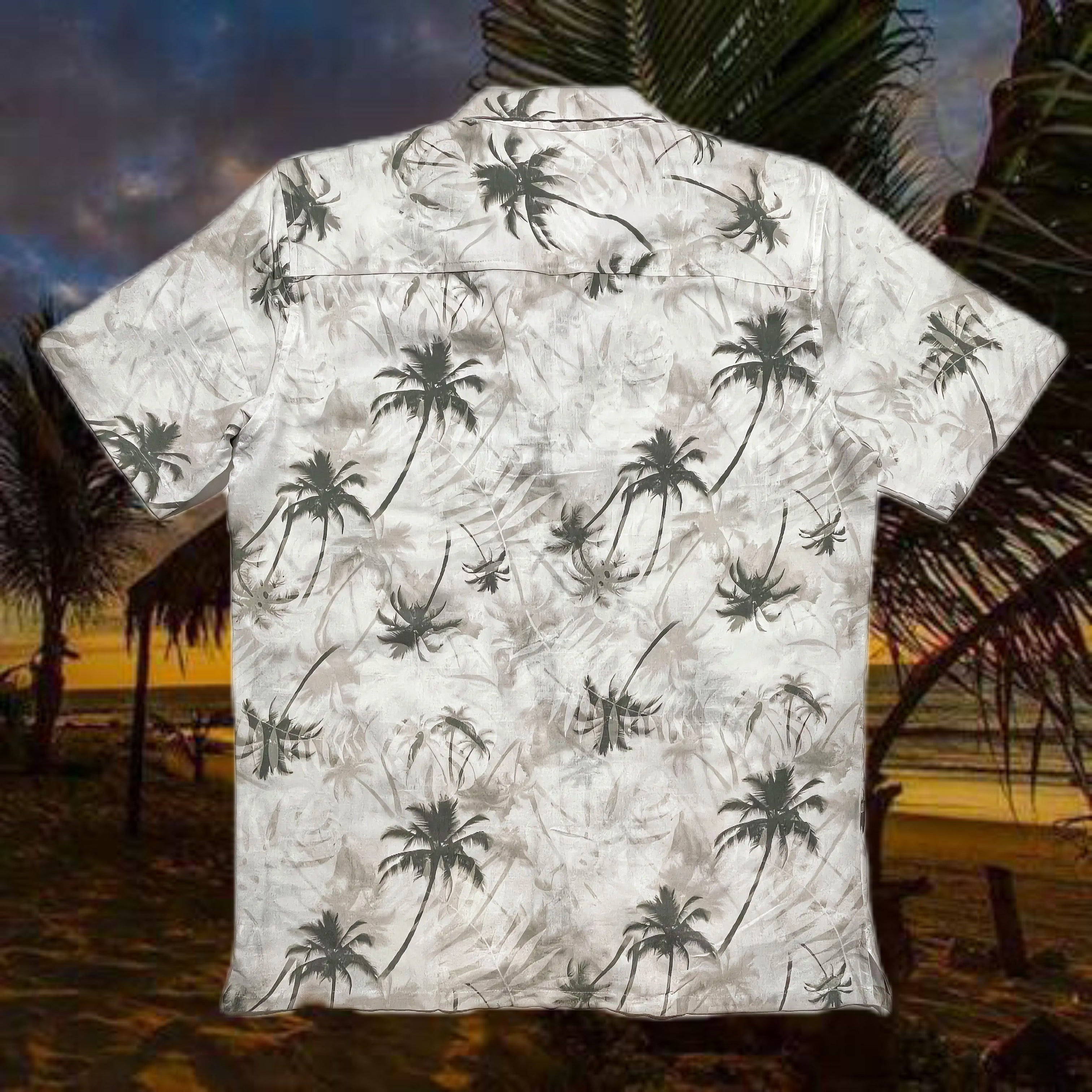 13-Camisa Blanqui Palmeras verde seco