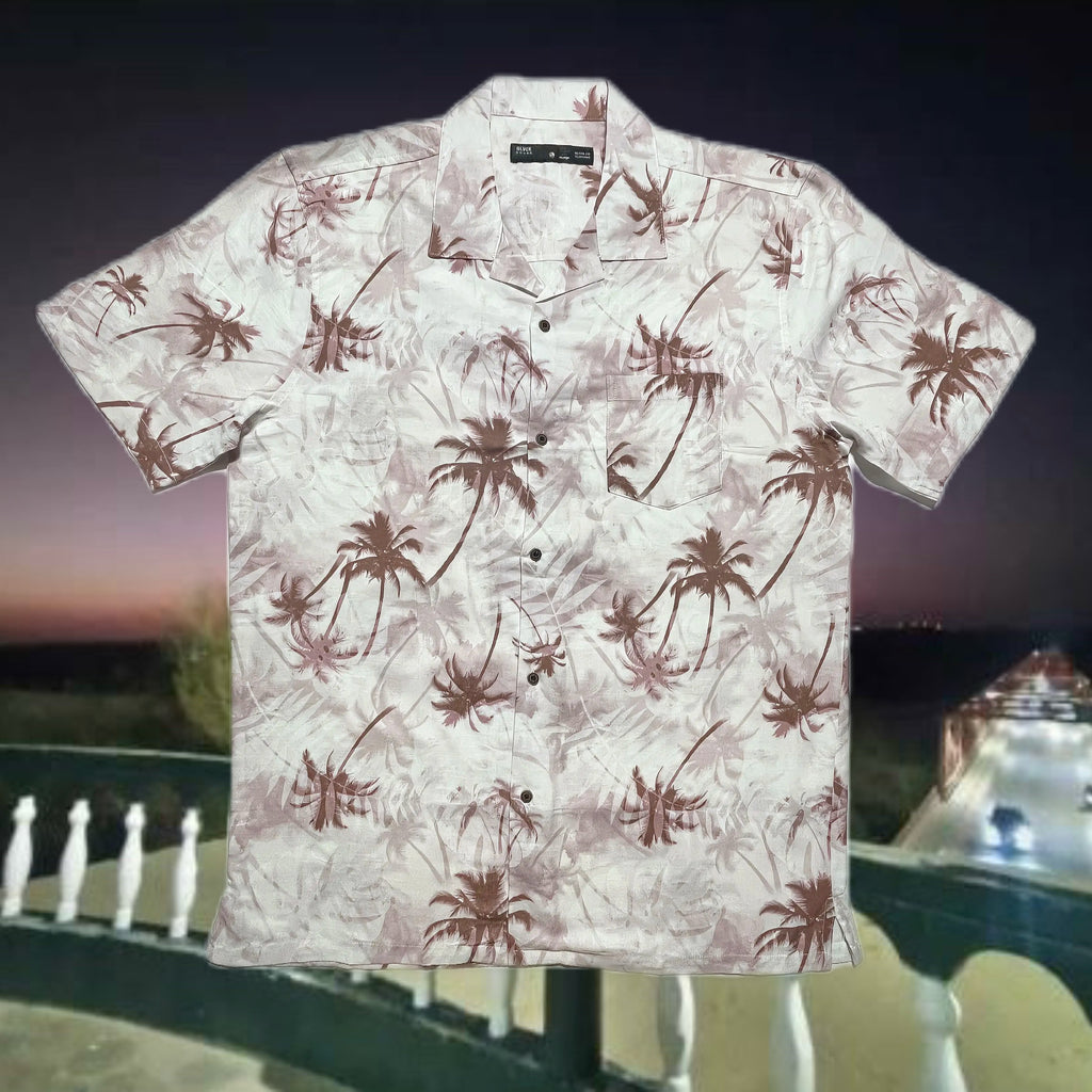 14-Camisa Blanqui Palmeras guinda