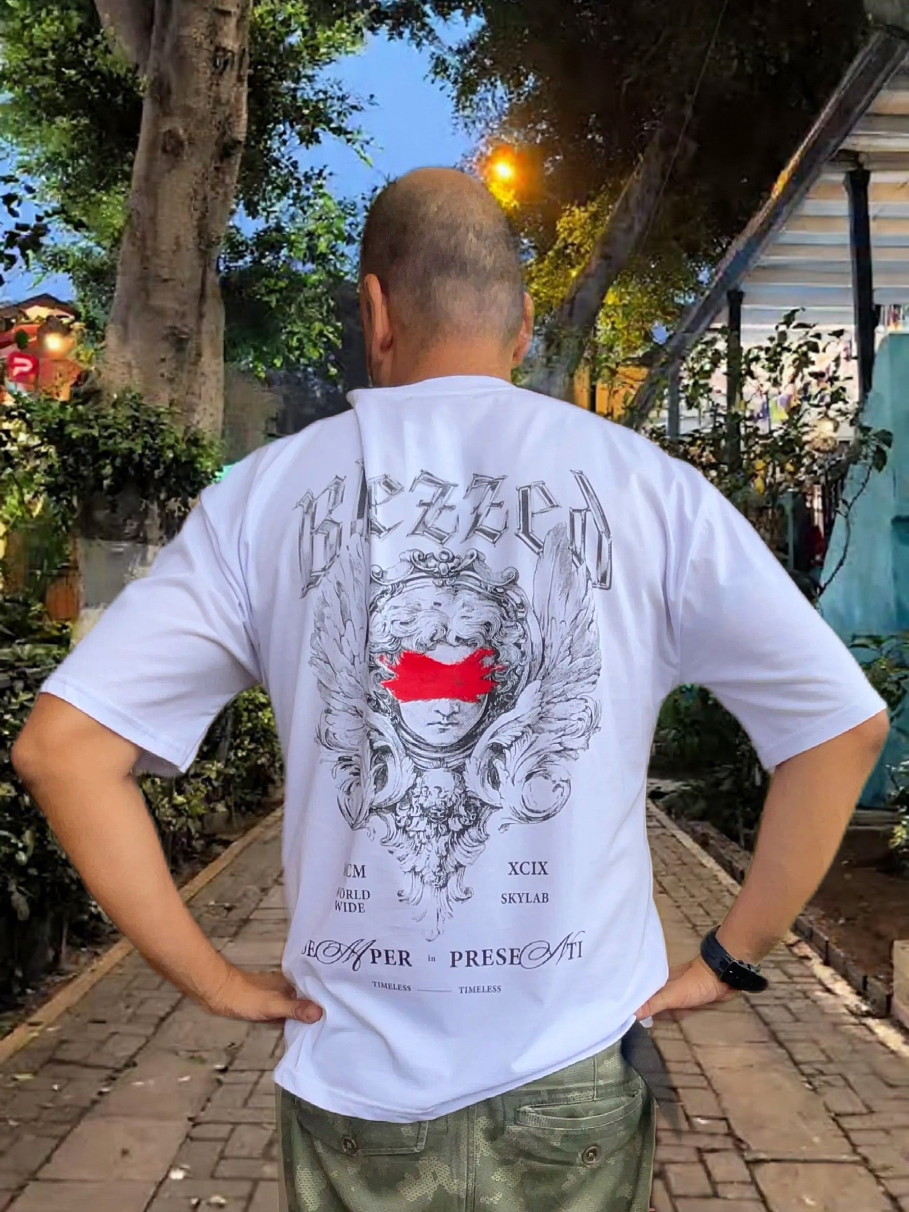 16-Polo Blanco angel ciego