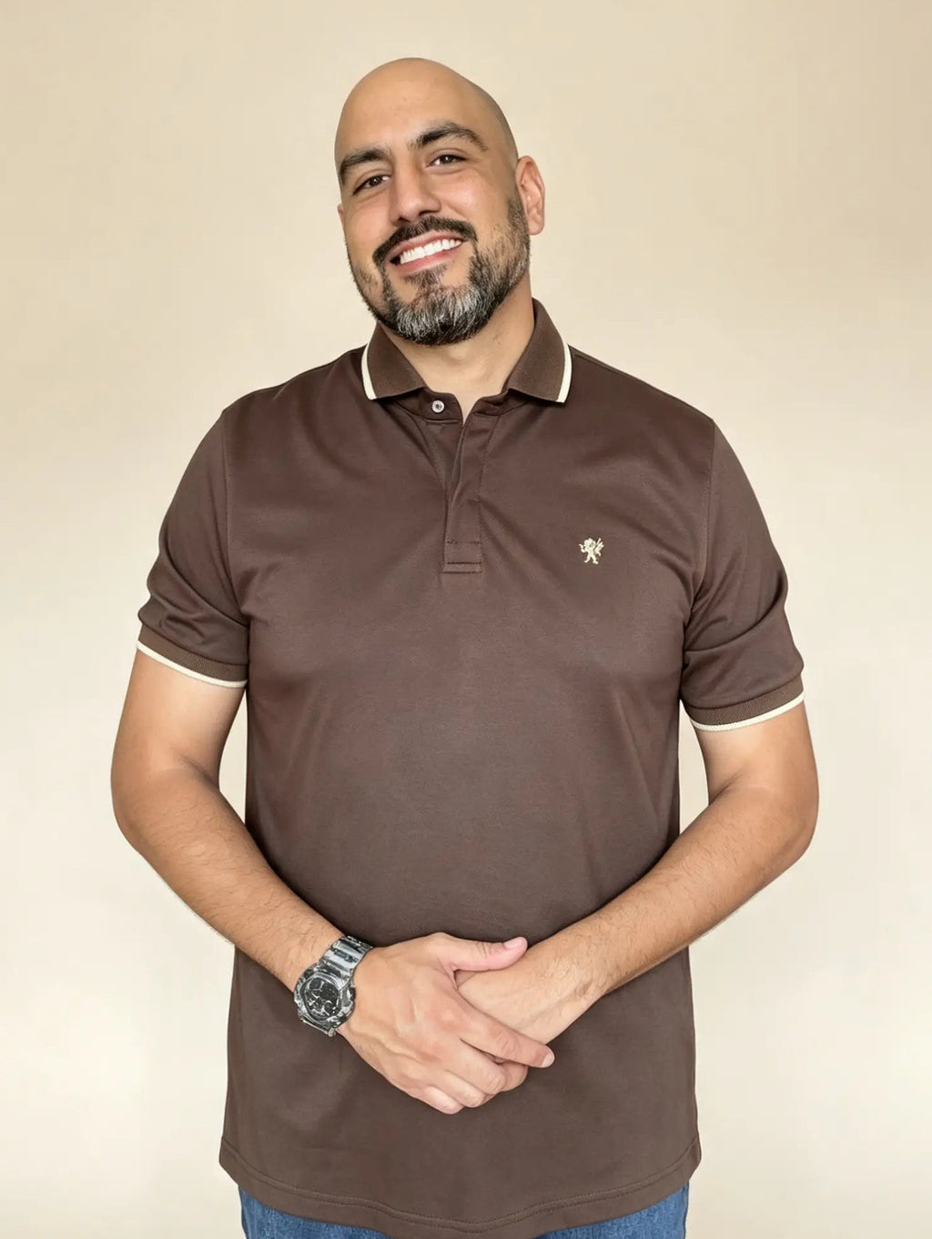 Camiseta jersey "Solum" Marrón