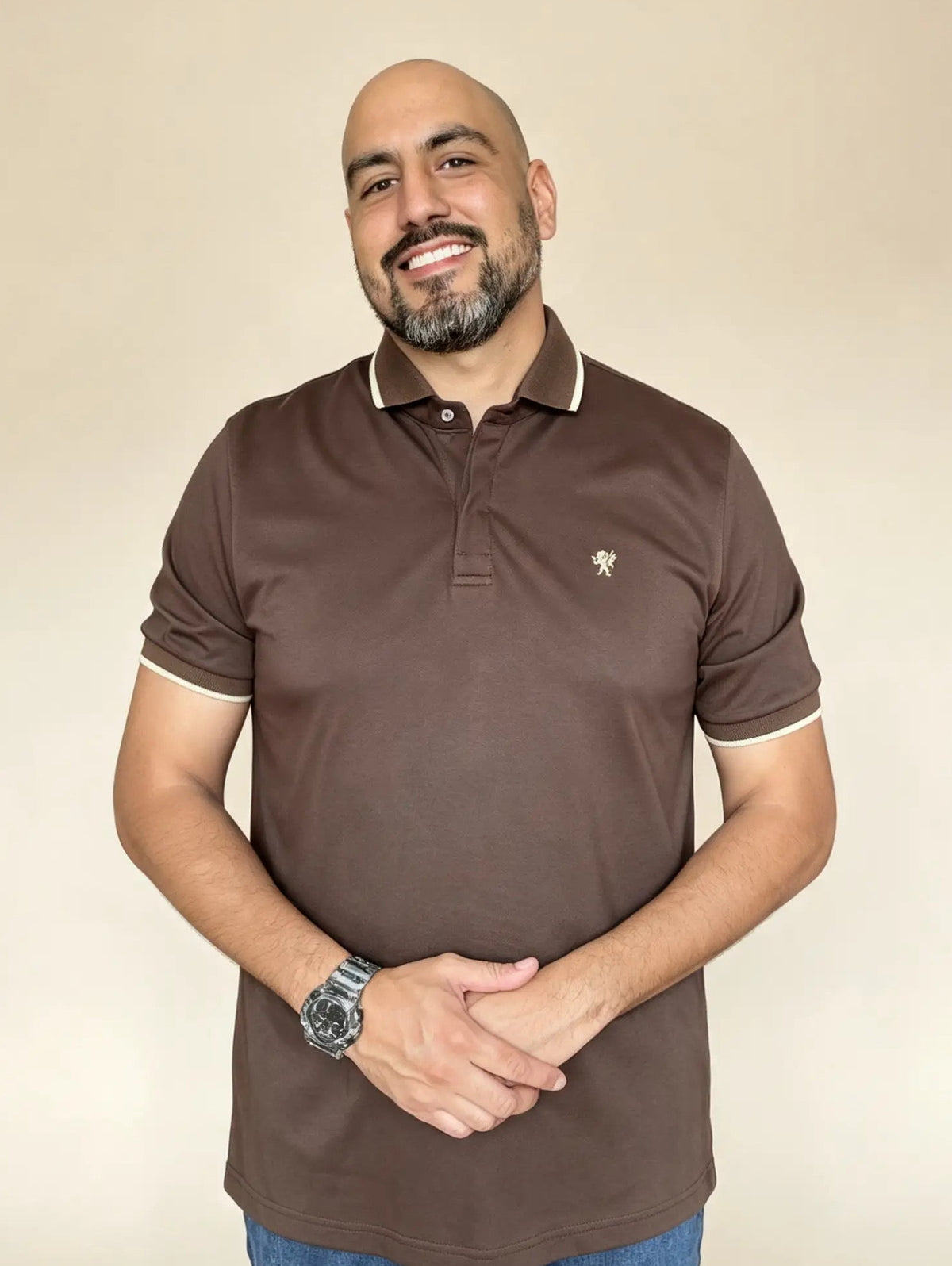 Camiseta jersey "Solum" Marrón
