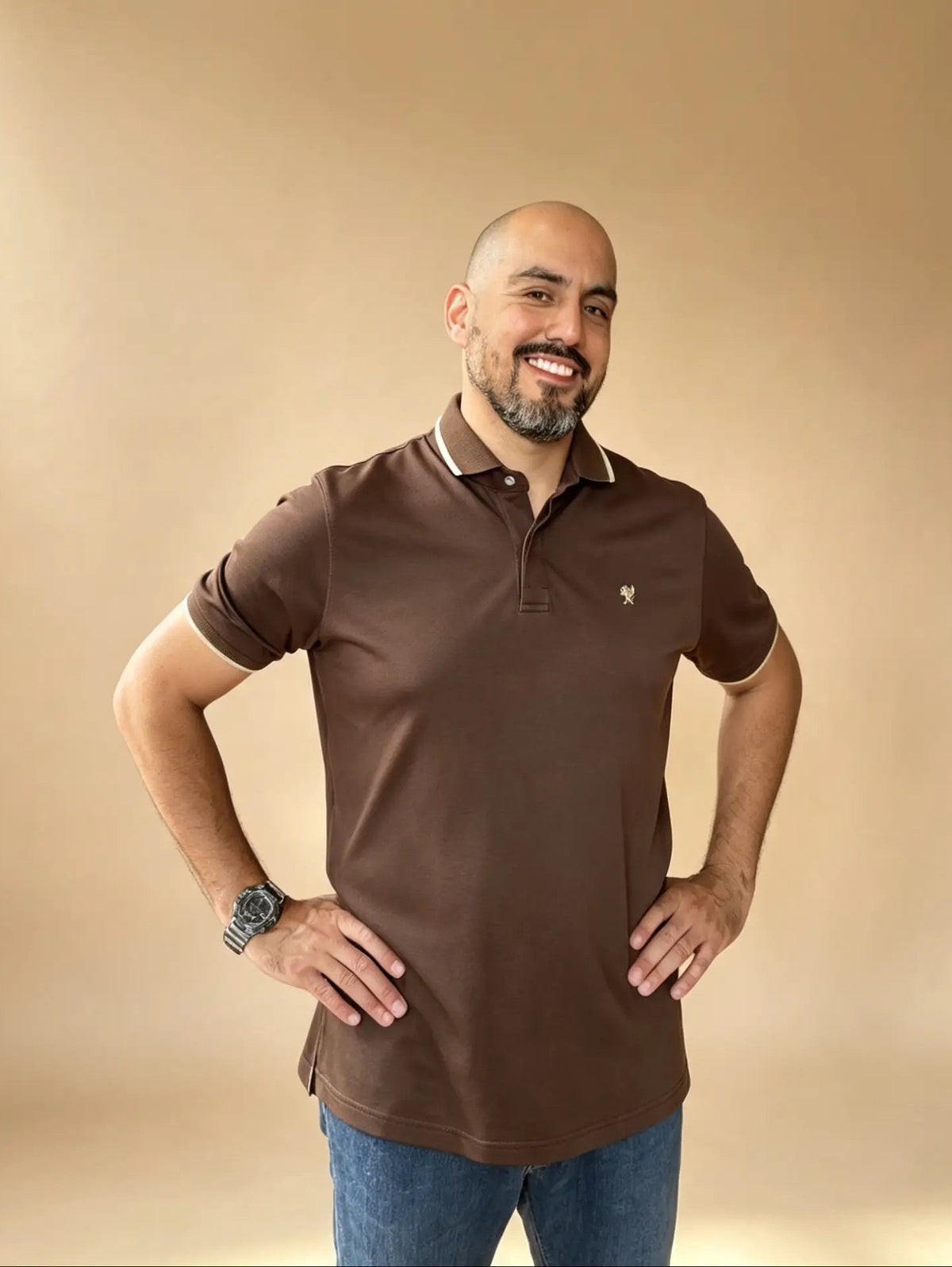 Camiseta jersey "Solum" Marrón