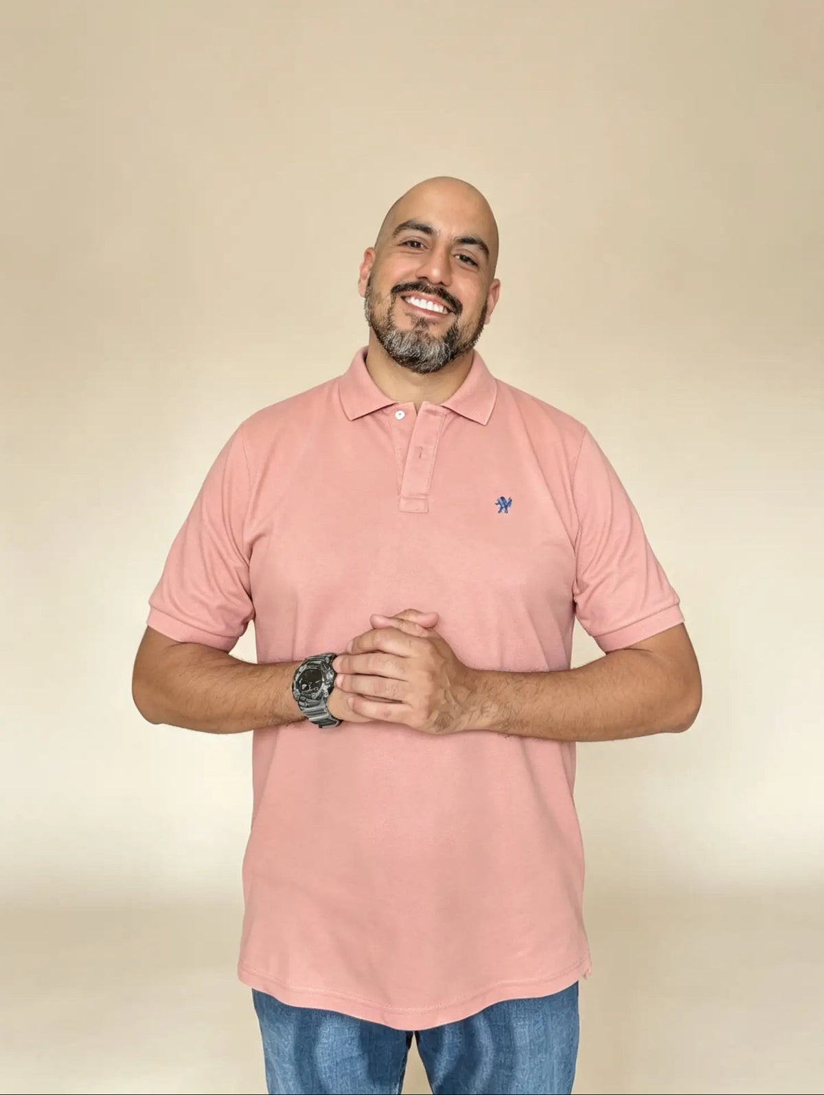 𝗖𝗮𝗺𝗶𝘀𝗲𝘁𝗮 piqué "𝗦𝗼𝗹𝘂𝗺" palo rosa